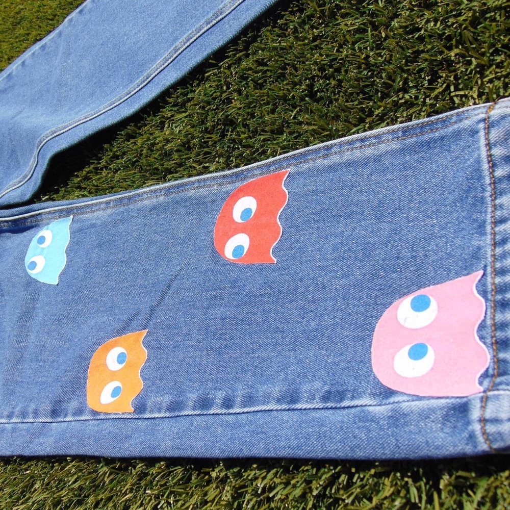 Pac-Man Custom Re-Work Denim - Picture 4 of 4